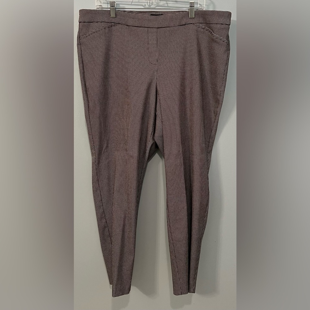 Soho Apparel Women’s Black and White Checked Dress Pants